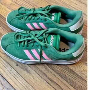 Adidas VL Court- Bold Green/Pink Colorway-Size W5.5